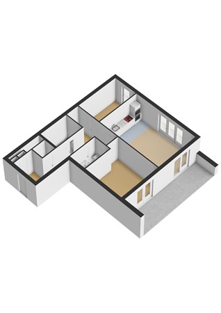 Floorplan - IJdoornlaan 1445F, 1034 BM Amsterdam